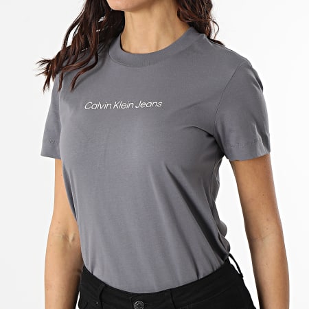 Calvin Klein - Tee Shirt Femme 7713 Gris