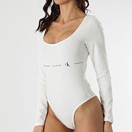 Calvin Klein - Body Manches Longues Femme 7716 Beige