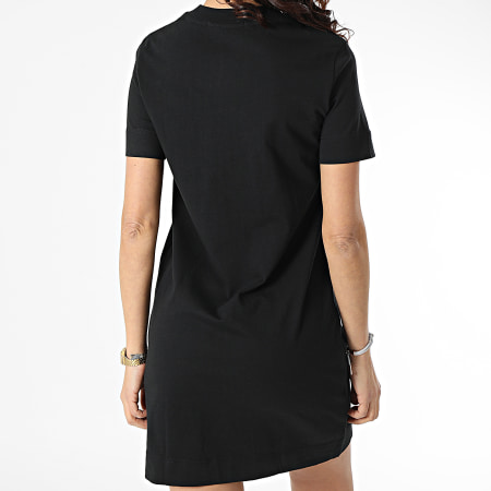 Calvin Klein - Robe Tee Shirt Femme Gunmetal Monogram 7755 Noir