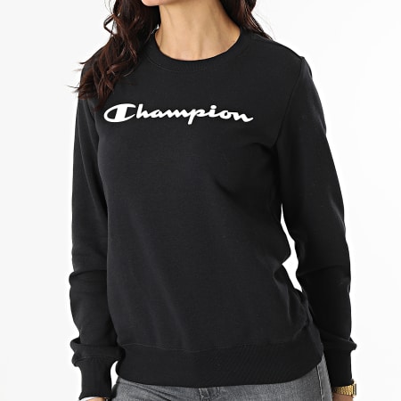 Champion - Sudadera de cuello redondo para mujer 114864 Negro