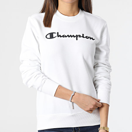 Champion - Sweat Crewneck Femme 114864 Blanc
