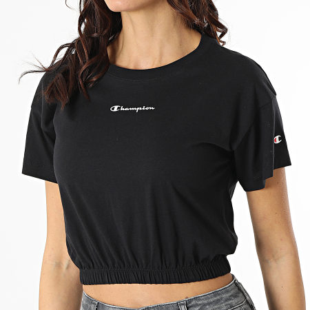 Champion - Camiseta corta de mujer 115211 Negro