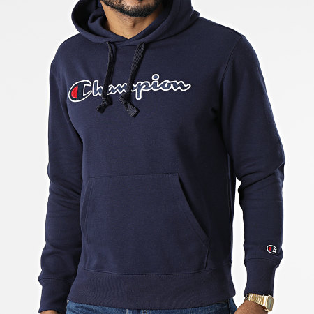 Champion - Sweat Capuche 217060 Bleu Marine