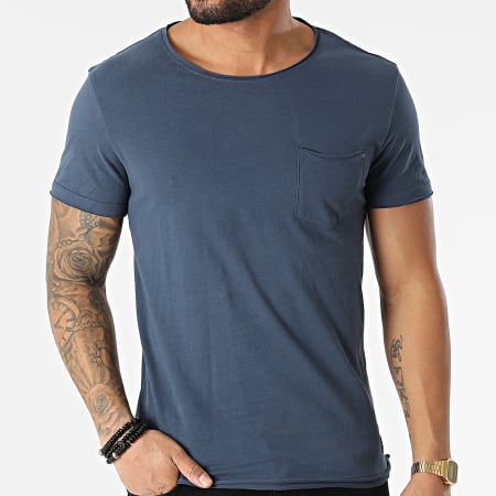 Blend - Camiseta con bolsillo navideño 20709766 Azul marino