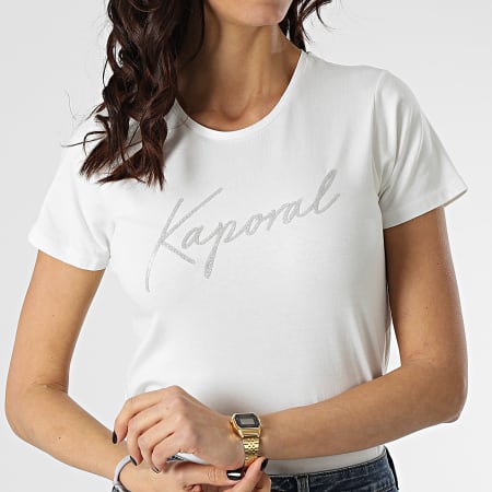 Kaporal - Tee Shirt Femme Krak Blanc