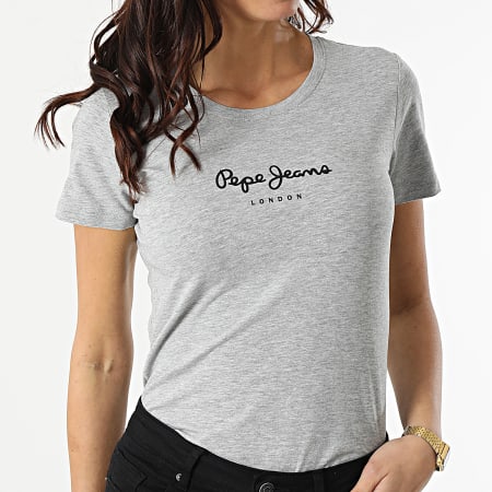 Pepe Jeans - Camiseta New Virginia Heather Grey para mujer