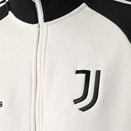 Adidas Sportswear - Veste Zippée A Bandes Juventus H67146 Beige Noir
