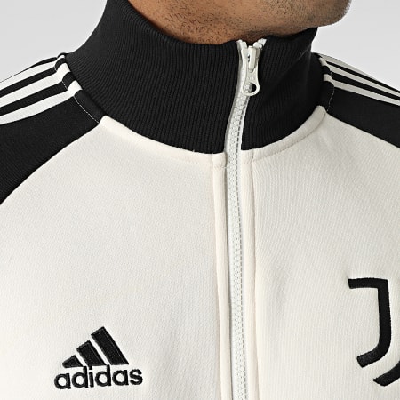 adidas - Veste Zippée A Bandes Juventus H67146 Beige Noir