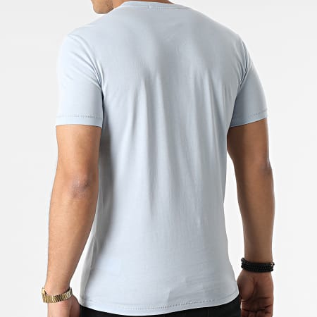 Calvin Klein - Camiseta con monograma de temporada 0806 Azul cielo