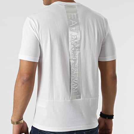EA7 Emporio Armani - Tee Shirt 3LPT32-PJ02Z Blanc Argenté