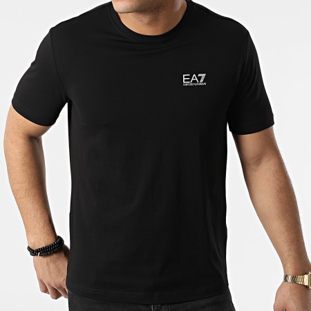 EA7 Emporio Armani - Camiseta 3LPT32-PJ02Z Negro Plata