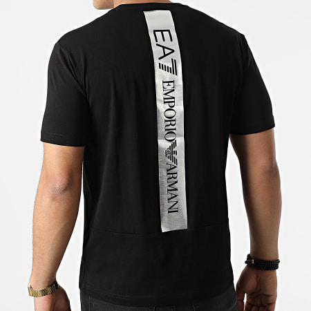 EA7 Emporio Armani - Camiseta 3LPT32-PJ02Z Negro Plata