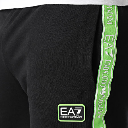 EA7 Emporio Armani - Pantalon Jogging A Bandes 3LPP67-PJ05Z Noir Vert