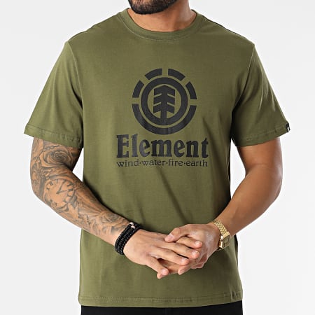 Element - Camiseta Verde Caqui Vertical
