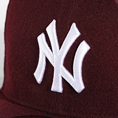 New Era - Casquette Fitted 59Fifty Melton New York Yankees Bordeaux