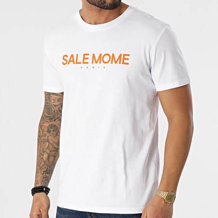 Sale Môme Paris - Camiseta Tigre Blanco Naranja