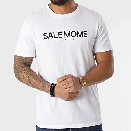 Sale Mome - Tee Shirt Croco Blanc Noir
