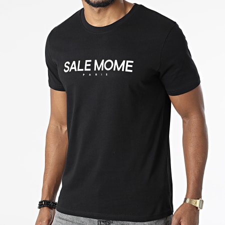 Sale Môme - Tee Shirt Croco Noir Blanc
