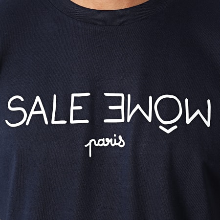 Sale Môme Paris - Tee Shirt Punition Bleu Marine Blanc