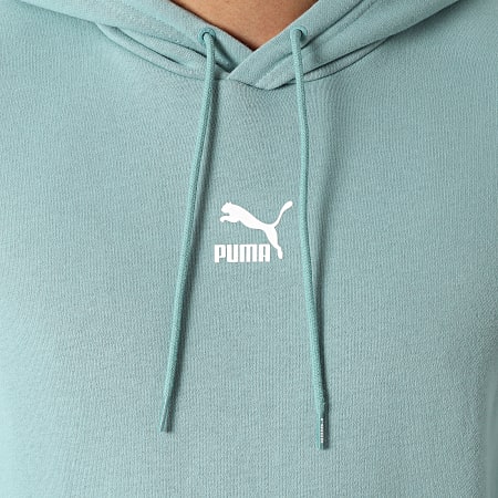 Puma - Felpa con cappuccio rilassata Classics Verde
