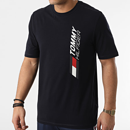 Tommy Hilfiger - Camiseta estampada de temporada 8113 azul marino