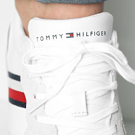 Tommy Hilfiger - Zapatillas Iconic Leather Runner 3272 Blancas