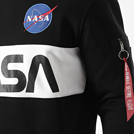 Alpha Industries - Sweat Crewneck NASA Inlay Noir