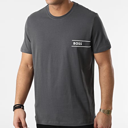 BOSS - Tee Shirt 50469154 Gris Anthracite