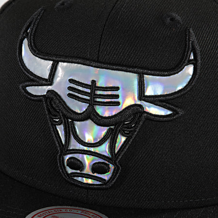 Mitchell And Ness - Casquette Snapback Iridescent XL Logo Chicago Bulls Noir