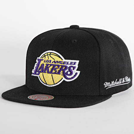Mitchell And Ness - Casquette Snapback English Dropback Los Angeles Lakers Noir