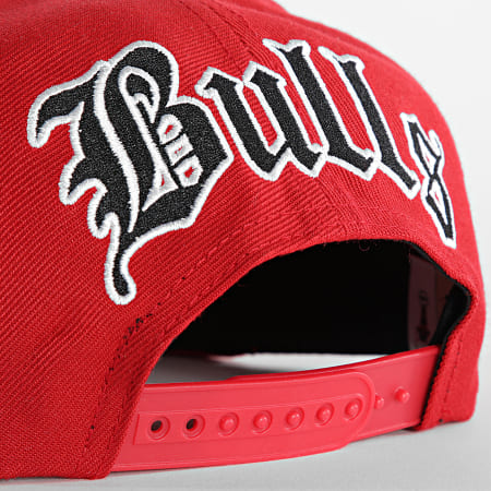 Mitchell And Ness - Casquette Snapback English Dropback Chicago Bulls Rouge