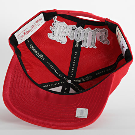 Mitchell And Ness - Casquette Snapback English Dropback Chicago Bulls Rouge