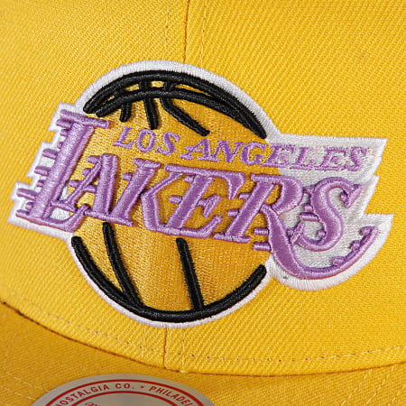 Mitchell And Ness - Casquette Snapback English Dropback Los Angeles Lakers Jaune
