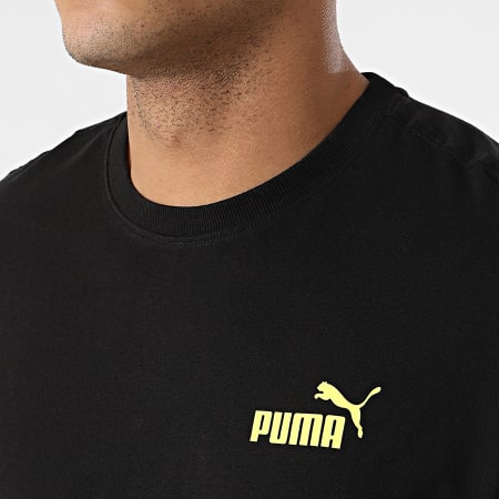 Puma - Tee Shirt 847389 Gris Chiné Noir