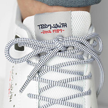Teddy Smith - Sneakers 71412 Bianco Verde Khaki