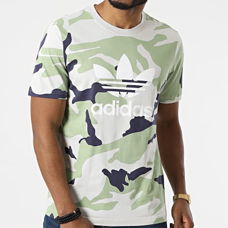 Adidas Originals - Tee Shirt Camouflage HC7188 Beige Vert