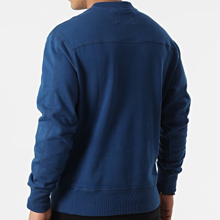Calvin Klein - Sudadera de cuello redondo con logo de monograma 9699 Azul marino