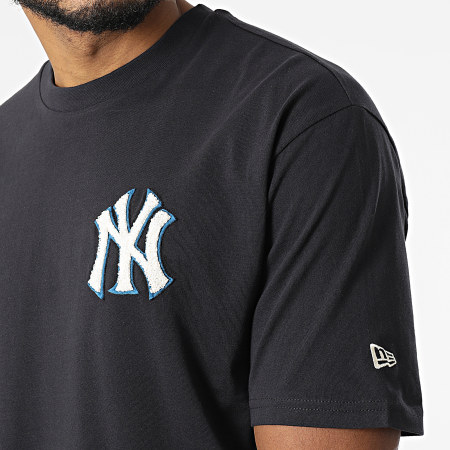 New Era - Tee Shirt Heritage Patch Oversized New York Yankees 12893152 Noir