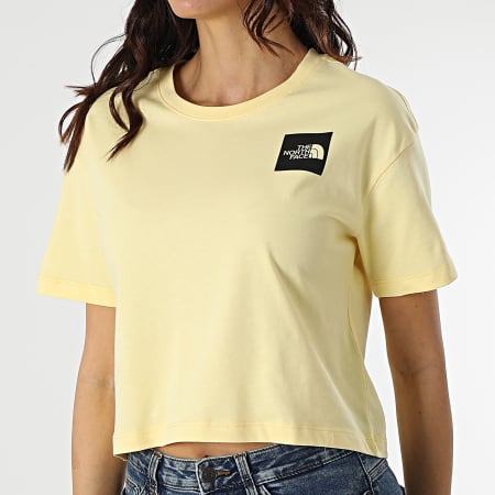 The North Face - Camiseta Corta Fina Mujer Amarilla