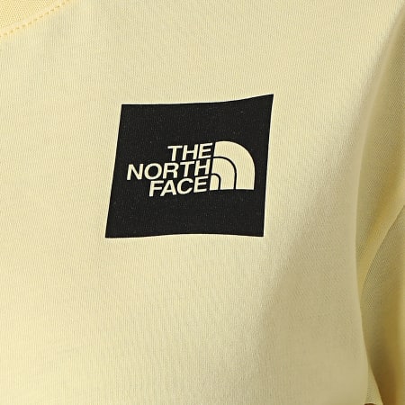 The North Face - Tee Shirt Femme Crop Fine Jaune