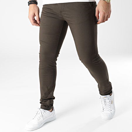 Tiffosi - Pantalon Chino Slim 10036813 Vert Kaki