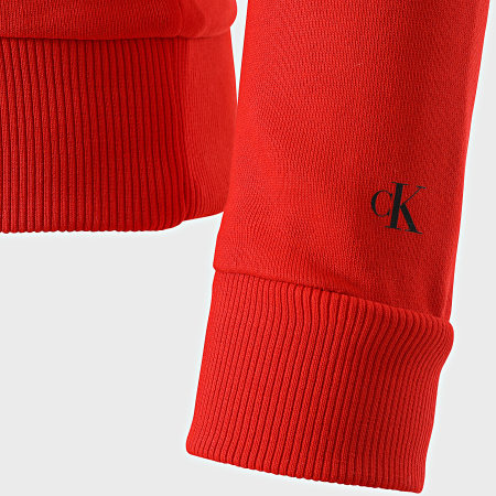 Calvin Klein - Sweat Capuche Enfant Institutional Cutoff 1160 Rouge