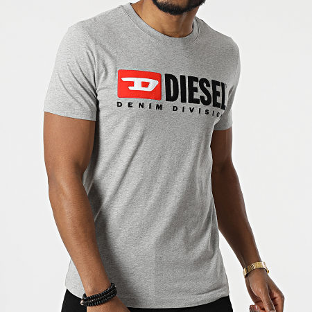 Diesel - Camiseta A03766-0AAXJ Gris Jaspeado