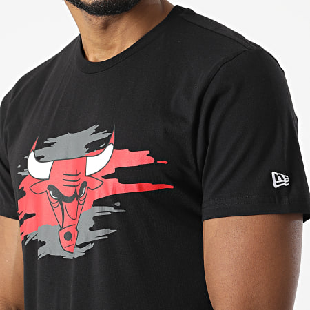 New Era - Tee Shirt Tear Logo Chicago Bulls 12893084 Noir