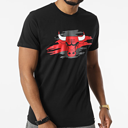 New Era - Tee Shirt Tear Logo Chicago Bulls 12893084 Noir