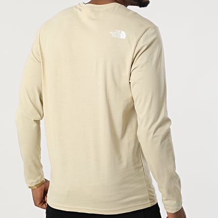 The North Face - Tee Shirt Manches Longues Standard A5585 Beige