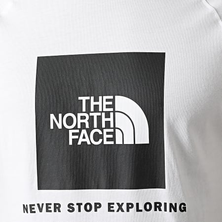 The North Face - Tee Shirt Raglan Red Box A3BQ0 Blanc