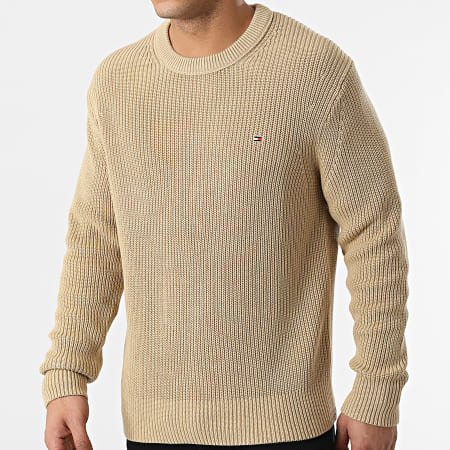 Tommy Hilfiger - Pull RIB Texture 1303 Beige Sable