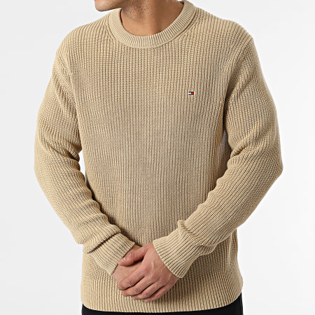 Tommy Hilfiger - Pull RIB Texture 1303 Beige Sable