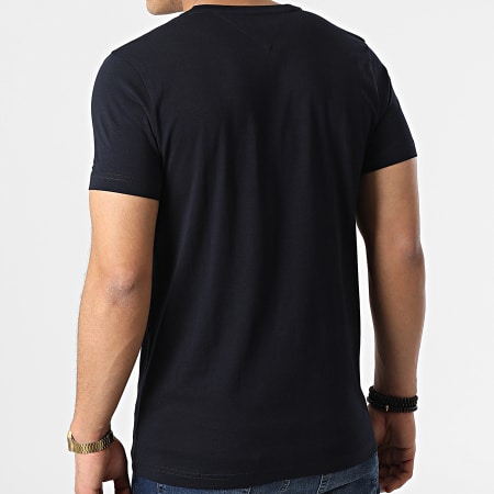 Tommy Hilfiger - Tee Shirt Corp Split Logo 2128 Bleu Marine